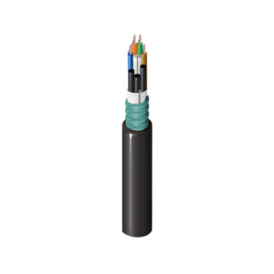 DMLU12HA048BKAA - Universal OFC MLT: Gel filling loose tubes(12f/T), Dry core, WB Tape + CST + Single LSZH Jacket (black) 48F G652D