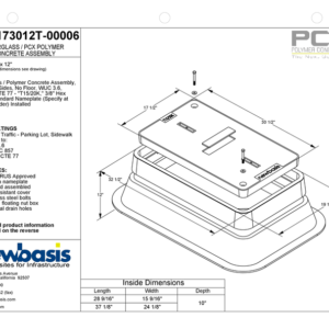 Polymer Concrete Vault Technical Image