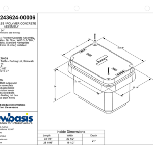 Polymer Concrete Vault Technical Image