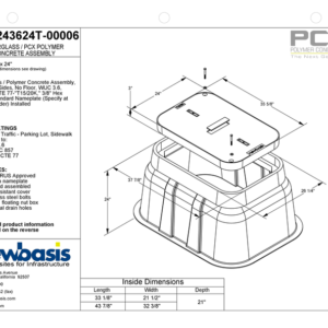 Polymer Concrete Vault Technical Image
