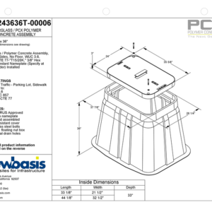 Polymer Concrete Vault Technical Image