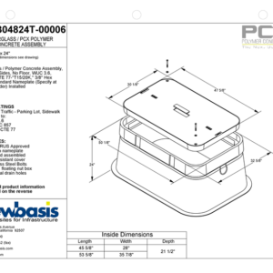 Polymer Concrete Vault Technical Image