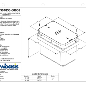 Polymer Concrete Vault Technical Image