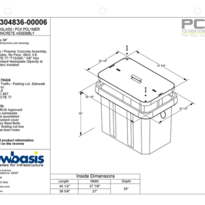 Polymer Concrete Vault Technical Image