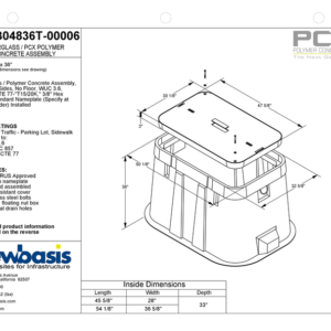 Polymer Concrete Vault Technical Image