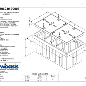 Polymer Concrete Vault Technical Image