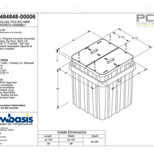 Polymer Concrete Vault Technical Image