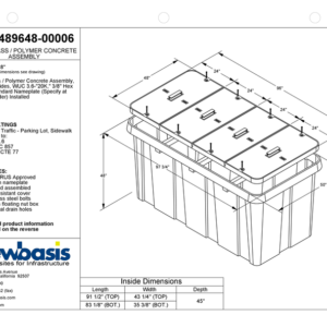Polymer Concrete Vault Technical Image
