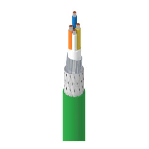 70009PU - DataTuff® 5E, 1Q #22 Str TC, PO ins, F/B, PUR HF jkt, PROFINET type C, 2M torsion