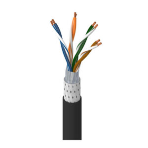 74002PU - DataTuff® 5E, 4PR #26 Str BC, PO ins, SF/UTP, PUR HF jkt,  AWM 20549