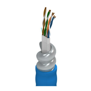 121872A - DataTuff® Cat 6, 4 Bonded-Pr #23 Sol BC, PO Ins, PVC Jkt, AIA Armor, PVC Jkt, CMG CM, -40C