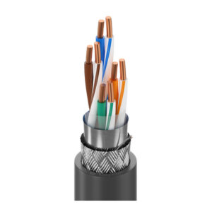 7957A - DataTuff® Cat 5e, 4 Bonded-Pr #24 Sol BC, PO Ins, OS+TC Brd, PVC Jkt, CMR CMX-Outdoor