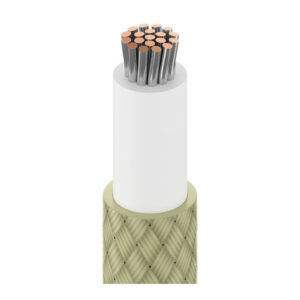 32410 - Lead Wire, #10 Str TC, Silicone Ins, Fiber Glass Jkt, AWM 3075