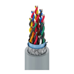 9812 - RS232/422 Low Cap, #28-12pr, PP, O/A Foil+Braid, PVC Jkt, CL2, 100?