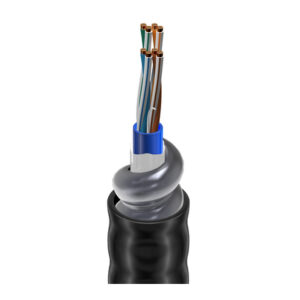 121700A - DataTuff® Cat 5e, 4 Bonded-Pr #24 Sol BC, PO Ins, PVC Jkt, AIA Armor, PVC Jkt, CMG CM