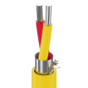 1018A - Type KX Thermocouple, 1 Pr #16 Sol, PVC Ins Yel, Red, OS, Yellow PVC Jkt, 300V PLTC ITC CMG