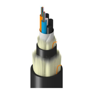 TT-SLD-024-LXN - Transit, In+Outdoor, MLT, OS2, 24f, Dry Tubes 2.5mm, RP Dbl Jkt, Blk, LSZH, OFNG-ST1