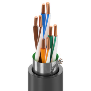 7919A - DataTuff® Cat 5e, 4 Pr #24 Sol BC, PO Ins, OS, PVC Jkt, MSHA CMR