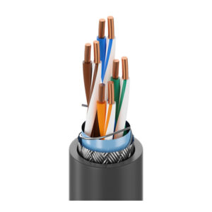 7921A - DataTuff® Cat 5e, 4 Bonded-Pr #24 Sol BC, PO Ins, OS+TC Brd, PVC Jkt, CMR CMX-Outdoor