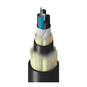 TT-SLC-006-LXN - Transit, In+Outdoor, MLT, OS2, 6f, Dry Tubes 2.5mm, RP Dbl Jkt, Blk, LSZH, OFNG-ST1