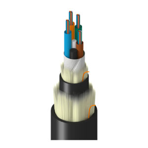 TT-SLD-048-LXN - Transit, In+Outdoor, MLT, OS2, 48f, Dry Tubes 2.5mm, RP Dbl Jkt, Blk, LSZH, OFNG-ST1