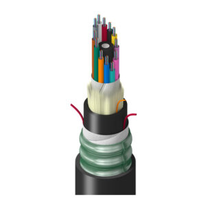 TT-SLD-144-LTN - Transit, In+Outdoor, MLT, OS2, 144f, Dry Tubes 2.5mm, CST, Dbl Jkt, Blk, LSZH, OFCG-ST1