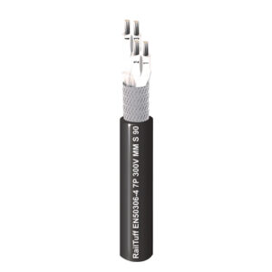RTO2P1.5P - RailTuff Thin wall cable EN 50306-4 7P 300V 2Pr 1.5mm² Str TC, XLPO Ins, TCBS, XLPO Outer Jkt