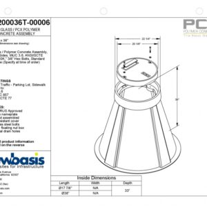 Polymer Concrete Vault Technical Image
