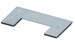 Notched       Channel Covers for Aluminum Risers 8031ATN (42X18) CR-40-18-XX - Concast