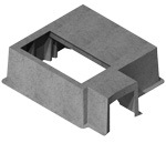 Integrated Tunnel (IT) Box Pads 95 x 95 FC-95-95-36-IT-LLWW(X) - Concast