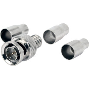 Quest Technology Bnc (Male) Connector - 50 Ohm - 2Pc-Crimp-On - Universal (With 3 Ferrules) CBN-2125 - Quest