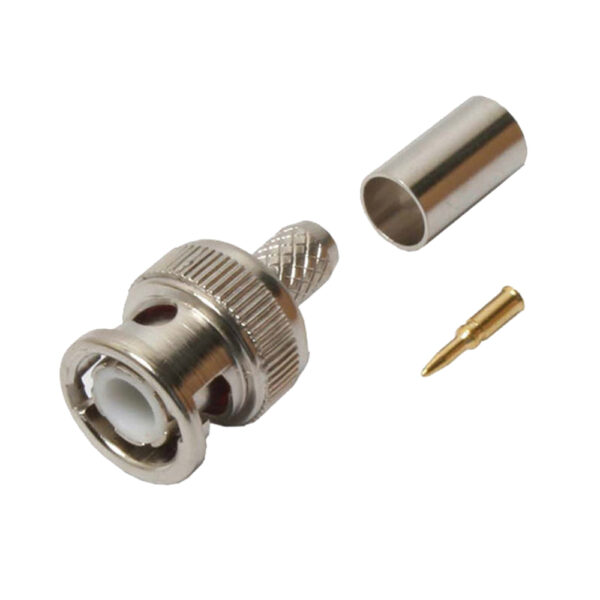 Quest Technology Bnc (Male) Connector - 50 Ohm - 3Pc-Crimp-On - Rg-59/62 Pvc CBN-3110 - Quest