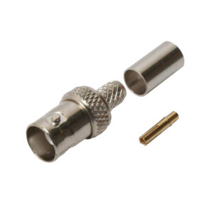 Quest Technology Bnc (Female) Connector - 50 Ohm - 3Pc Crimp-On Rg-58 Pvc CBN-3210 - Quest