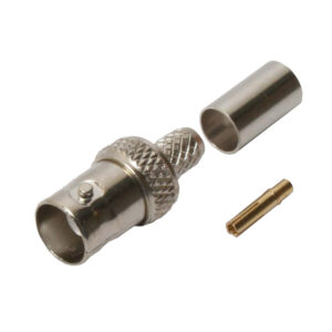 Quest Technology Bnc (Female) Connector - 50 Ohm - 3Pc Crimp-On Rg-59/62 Pvc CBN-3212 - Quest