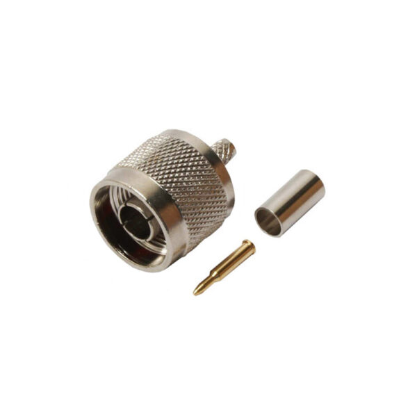 Quest Technology N (Male) Connector - 50 Ohm - 3Pc Crimp-On - Rg-8/11/213 Pvc (With 110 Pin) CNC-3192 - Quest