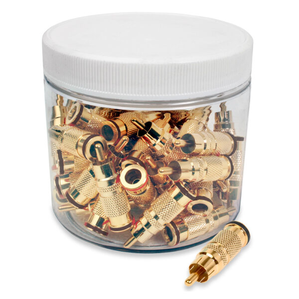 Quest Technology Rca (Male) Compression Connectors - 75 Ohm - Rg-6 - 50/Jar COM-3006-50J - Quest
