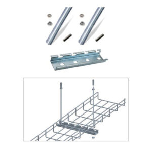 CABLE TRAY CEILING HANGING BAR KIT W/ 2 RODS