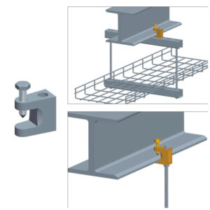 CABLE TRAY I-BEAM MOUNTING CLIP