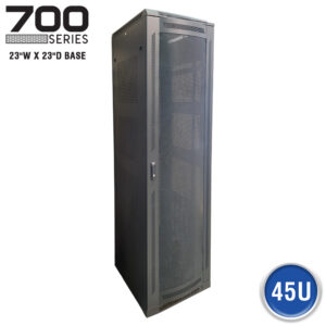FLOOR ENCLOSURE W/ VENTED MESH DOOR - 700 SERIES (23"W X 23"D)