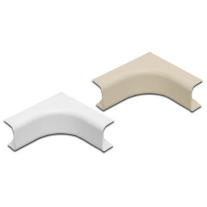 Quest Technology Inside Corner Raceway Accessory - 1'' - White - 12 Pk FIC-42412 - Quest