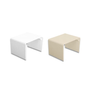 Quest Technology Coupler For Raceway Latching Duct & Roar - 1/2'', White, 12 Pk FCF-LD05W - Quest
