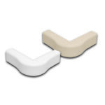 Quest Technology Outside Corner Raceway Accessory - 1/2'' - White - 2 Pk FOC-51412 - Quest