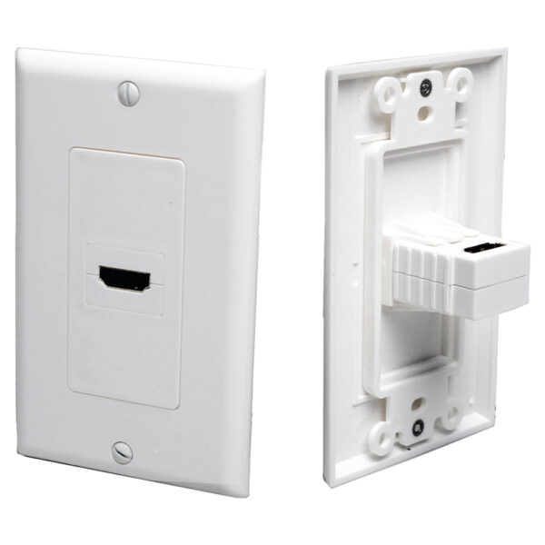 Quest Technology Hdmi Wallplate - 90 Degree (F-F) - White - 1 Port HDI-9401 - Quest