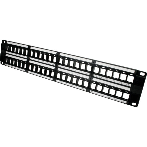 Quest Technology Unloaded Patch Panel - 48-Port - 2U NBP-2248 - Quest