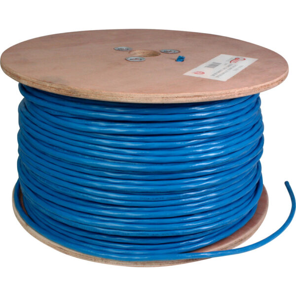 Quest Technology Cat6A Pvc Riser - Utp 550  Mhz Network Cable - 1000Ft - Blue NBW-0662 - Quest