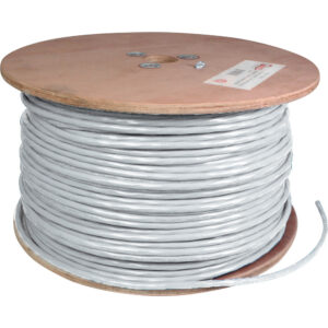 Quest Technology Cat6A Pvc Riser - Utp 550  Mhz Network Cable - 1000Ft - Gray NBW-0669 - Quest