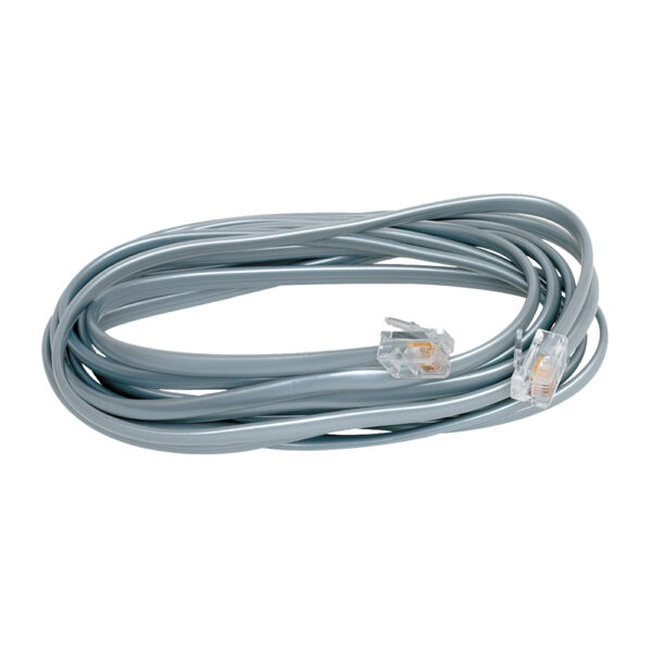 Quest Technology Silver Satin Modular Cord - Rj11 - Cross-Wired - 7 Ft NCO-4107 - Quest