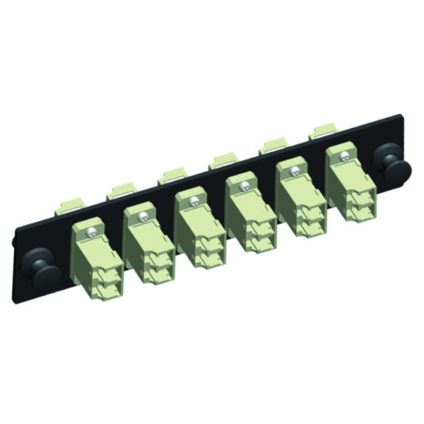 Quest Technology Lc Adapter Strip - (Duplex) 12 Fiber - 6-Port - Multi-Mode Pb - 50 Or 62.5 NFO-4701 - Quest