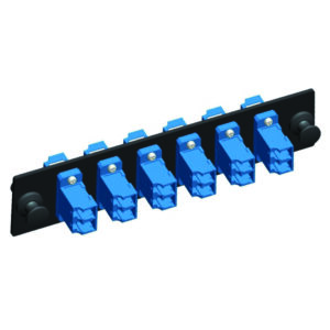Quest Technology Lc Adapter Strip - (Duplex) 12 Fiber - 6-Port - Single-Mode Ceramic NFO-4703 - Quest