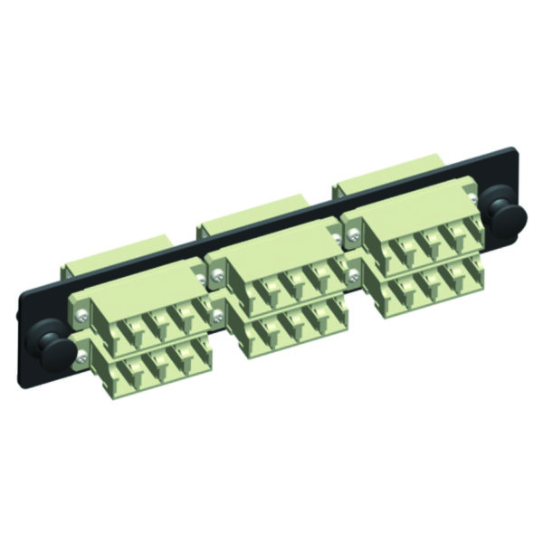 Quest Technology Lc Adapter Strip - (Quad) 24 Fiber - 6-Port - Multi-Mode Pb - 50 Or 62.5 NFO-4704 - Quest